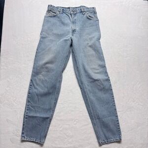 Levi Strauss Co 550 Mens Jeans Light Wash 34x34 Relaxed Fit Denim Made in Canada